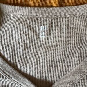 GAP Taupe Waffle Knit Sweater